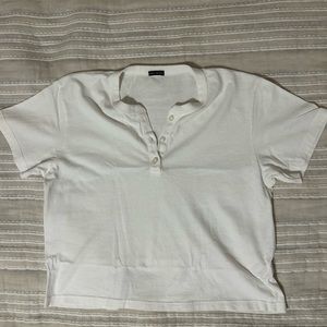 white button brandy top